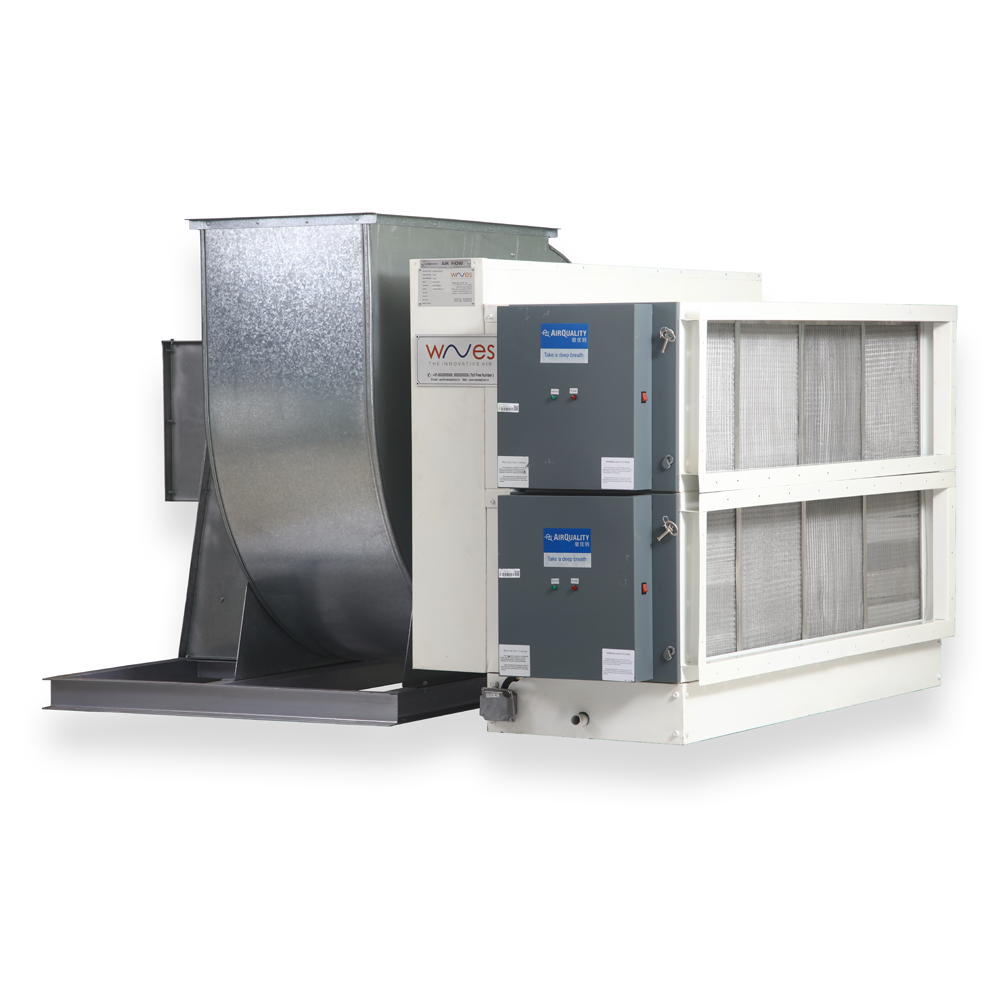 Dry scrubber with auto wash